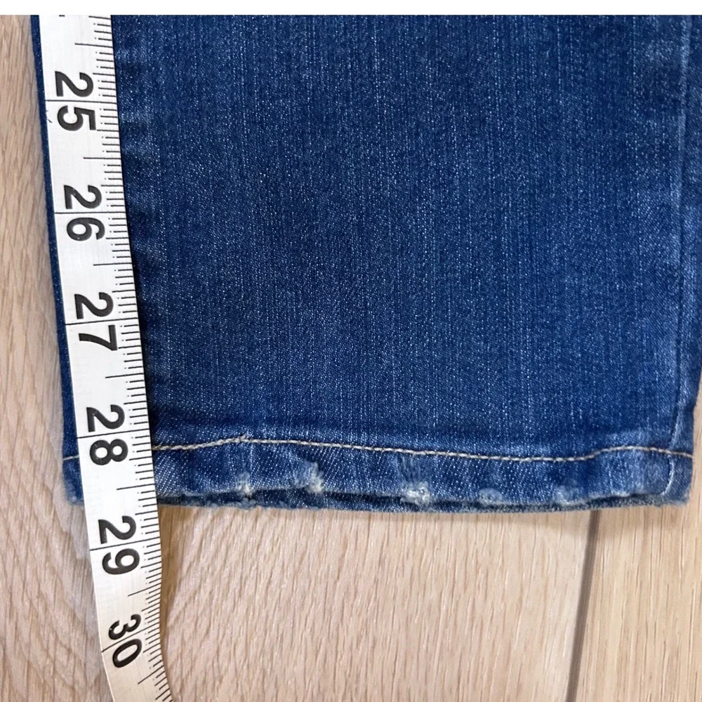 Paige Skyline Ankle Peg Jeans Womens 27 Dark Wash Blue Slim Fit Denim 28 Inseam